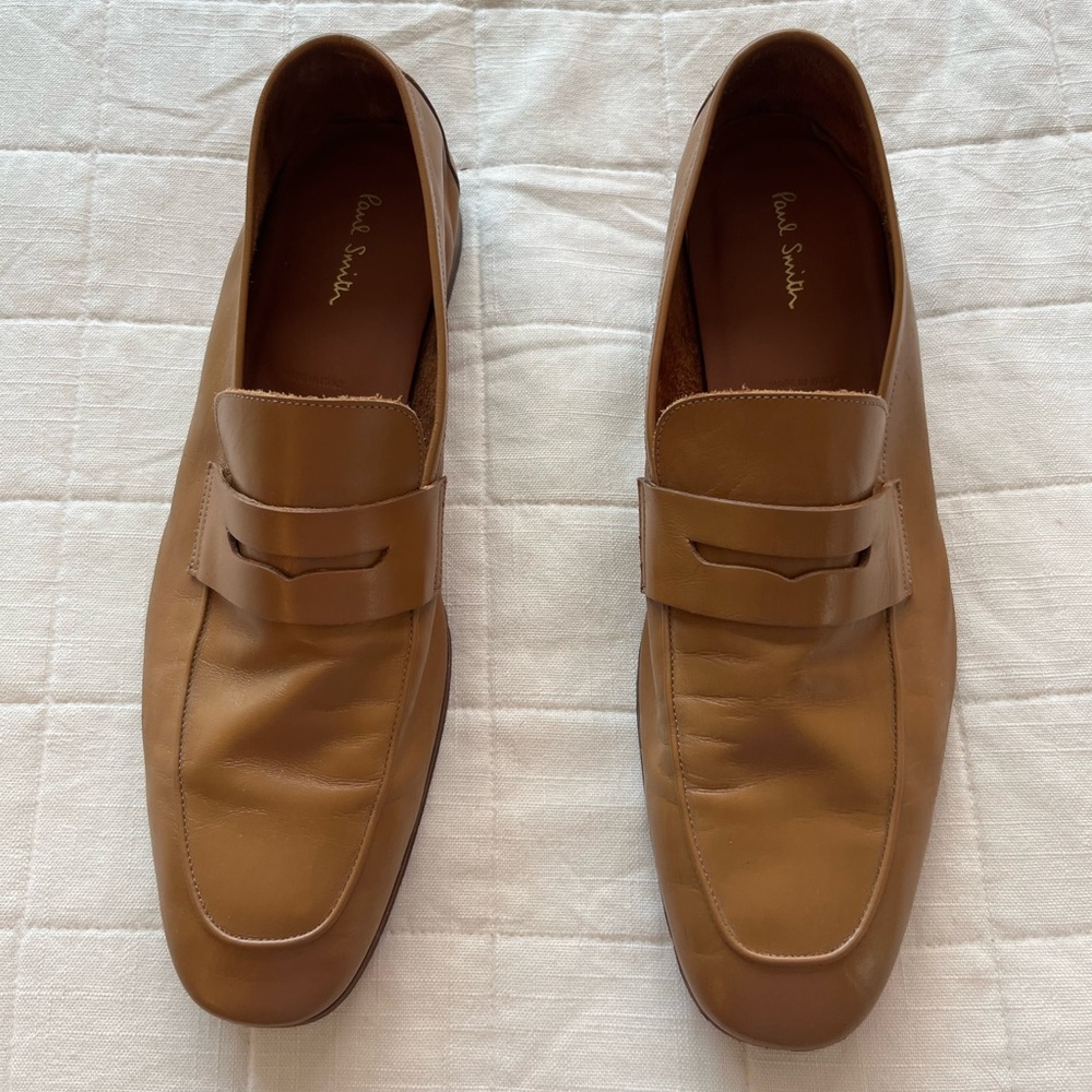 Paul Smith Tan Penny Loafers - Size 10 (44) -